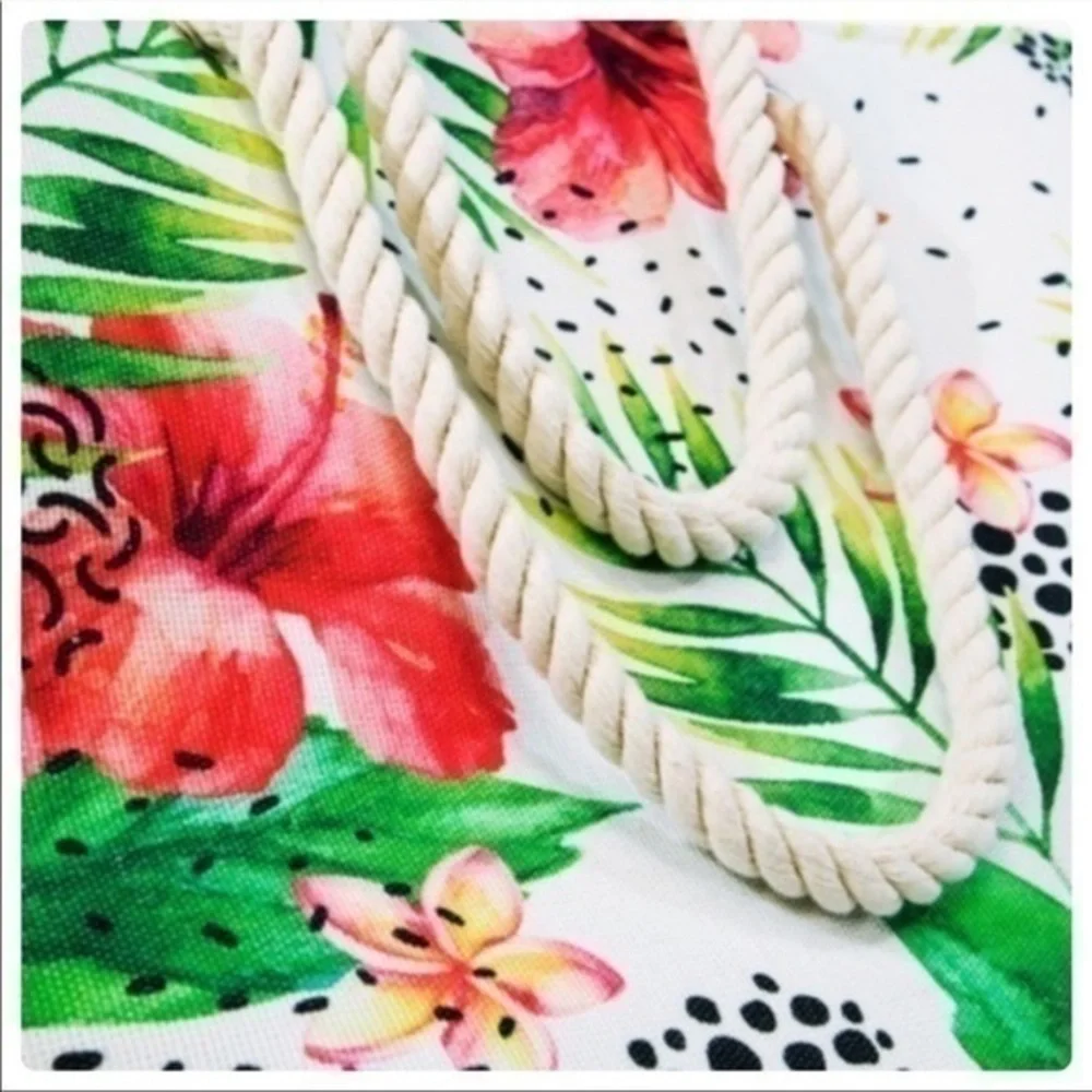 Tropical Print Beach/Pool Bag